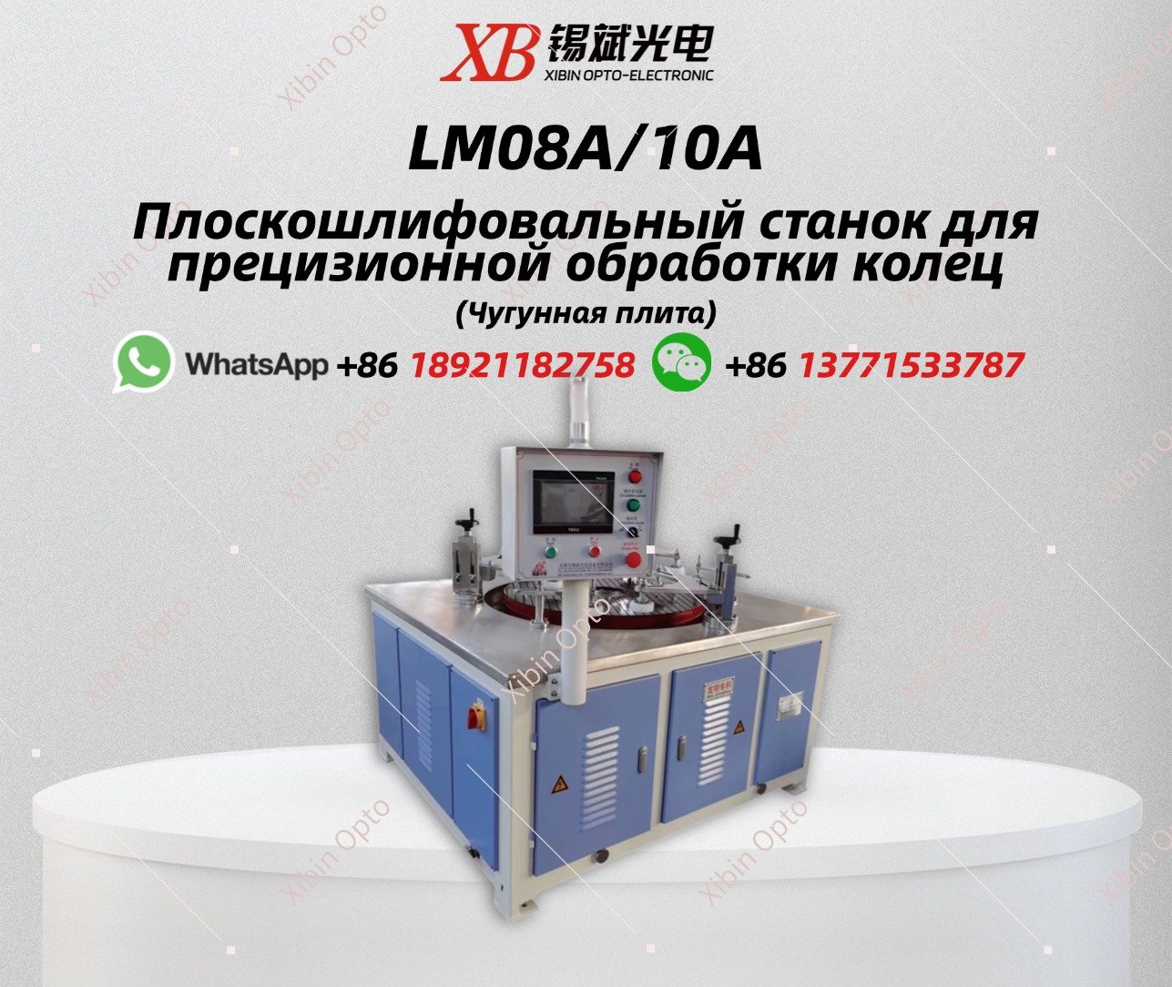 LM08A/10A Плоскошлифовальный станок для прецизионной обработки колец (Чугунная плита)