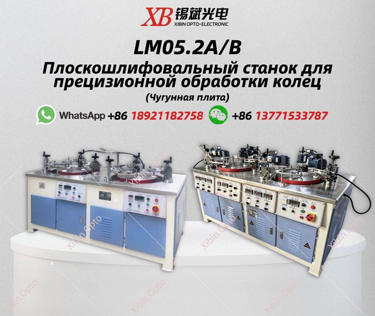 LM05.2A/B Плоскошлифовальный станок для прецизионной обработки колец (Чугунная плита)